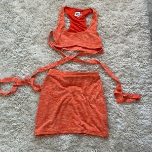 Cute matching orange set